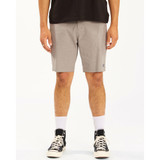 The Billabong Men's Crossfire Mid 19" Hybrid Shorts in the colorway Grey