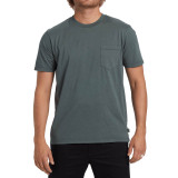 The Billabong Men's Essential Wave Washed Short Sleeve Pocket T-Shirt in the colorway Slate Green