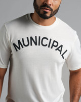 The Municipal Men's Origin SuperBlend T-Shirt in Natural White