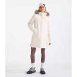 The North Face Women's Arctic Parka in White Dune front view