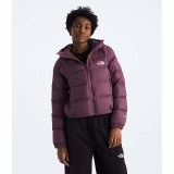 The North Face Women's Hydrenalite™ Down Hoodie in Black colorway in Midnight Mauve