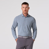 The Mizzen Main Men's Leeward Dress Shirt in Dark Slate Todos Plaid