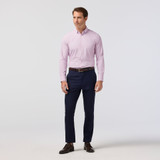 Mizzen+Main Men's Leeward Dress Shirt Pink Salt Straton Check detail
