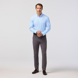 Mizzen+Main Men's Leeward Dress Shirt Cloud Blue Micro Dot front view