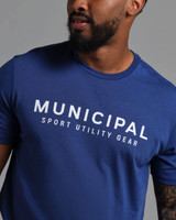 The Municipal Men's 4AM Club T-Shirt in Dusk Blue