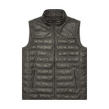 The Texas Standard Men's Maverick Leather Vest in Slate