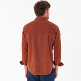 Criquet Men's Corduroy Pearl Snap Long Sleeve Shirt