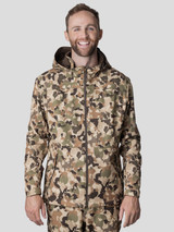 The Duck Camp Men's Contact Softshell Jacket in Wetland Camo