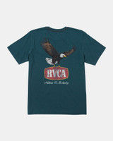 RVCA Men's Flight Path T-Shirt in Duck Blue
