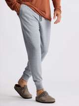 Free Fly Men's Bamboo Lightweight Fleece Joggers in Heather Grey