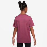 The Nike Kids' Nike Legend DRI-FIT Tee in Sweet Beet Red