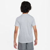 The Nike Kids' Sportswear Legend DRI-FIT Tee in Football Grey
