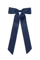 Violet & Brooks Sloane Bow Barrette in Navy