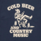 Seager Men's Country Music Tee Navy side view
