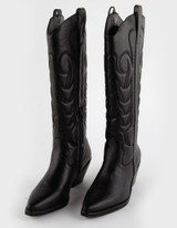 Matisse Women's Dixie Cowgirl Boots in Black front view