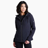 Kuhl Women's Aero Fleece Hooded Jacket in Blackout