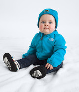 The North Face Infants' Glacier Full Zip Hoodie in Meridian Blue detail