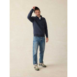 The Faherty Men's Epic Quilted Fleece Pullover in Navy