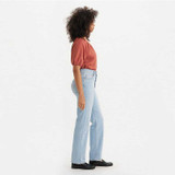 Levi's Women's Ribcage Full Length Jeans Light Wash side view