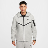 Men's Nike Tech Full-ZIp Windrunner  Hoodie in Dark Grey Heather