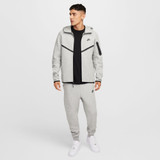 Nike Men's Tech Full-Zip Windrunner Hoodie Dark Grey Heather front