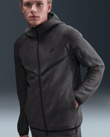 The Men's Nike Tech Full-ZIp Windrunner  Hoodie in Black
