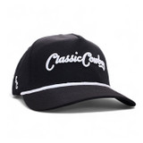 Classic Cowboy The Classic Roper Snapback Hat in Black/White