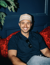 Classic Cowboy The Wrangler Roper Snapback Hat in Khaki/White