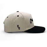 Classic Cowboy The Kelce Snapback Hat in Off White/Black