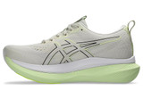 The Asics Women's Glideride Max Running Shoes in Birch White and Black