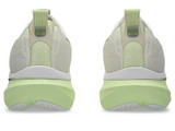 The Asics Women's Glideride Max Running Shoes in Birch White and Black
