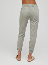 Bella Dahl Women's Pocket Joggers in Soft Army side angle