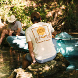 Texas Hill Country Provisions Men's Chill Country Ranch Feather Tee In Vintage White