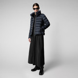 Save The Duck Women's Elsie Jacket in Blue Black