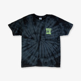 The Racquet & Jog Youth Halloween 2024 Tee in Black and Grey Tie-Dye
