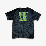The Racquet & Jog Youth Halloween 2024 Tee in Black and Grey Tie-Dye