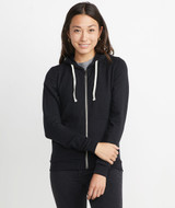 Marine Layer Women's Afternoon Hooded Jacket in Black