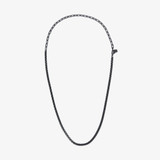 Pura Vida Men's Rolo Chain Necklace in Black