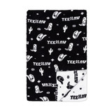 Living Royal Cowgirl Blanket in Black/White