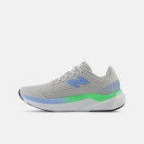 The New Balance Big Kids' FuelCell Propel v5 Running Shoes in Grey Matter With electric sky