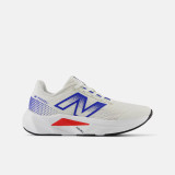 The New Balance Little Kids' FuelCell Propel v5 Running Shoes in Sea Salt and True Red