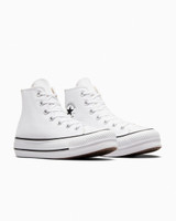 Converse Women's Chuck Taylor All Star Lift Platform High Top Canvas Shoes in White/Black