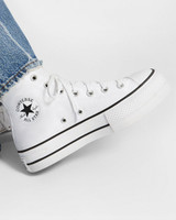 Converse Women's Chuck Taylor All Star Lift Platform High Top Canvas Shoes in White/Black
