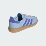 The Adidas Women's Handball Spezial Shoes in Clear Sky and Real Lilac