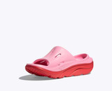The Hoka Kids' Ora 3 Recovery Slides in Peony and Cerise