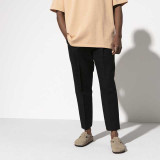 The Birkenstock Men's Boston Clogs in Taupe Suede