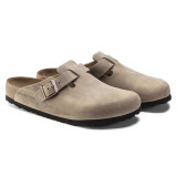The Birkenstock Men's Boston Clogs in Tobacco Oiled Leather