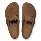 The Birkenstock Men's Boston Clogs in Dark Tea Brown