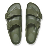 The Birkenstock Men's Arizona Eva Sandals in the Khaki Colorway
