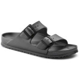 Birkenstock Women's Arizona Eva Sandals in Metallic Anthracite